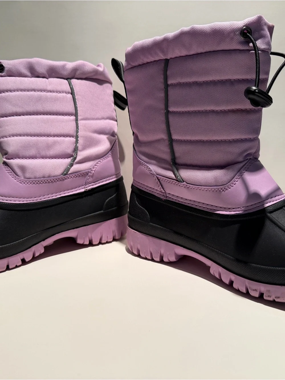 Itasca Purple and Black Kids Snow Boots